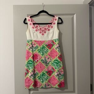 Lilly Pulitzer Jubilee Dress Bam Patch Kyle Shift Dress